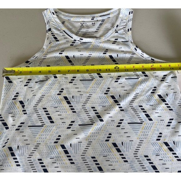 Xersion Womens Quick-Dri Tank Top White Geo Print M - Picture 4 of 8